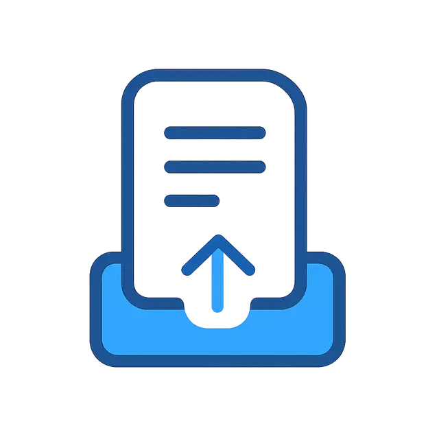 Illustration representing pasting a transcript or uploading a .txt file